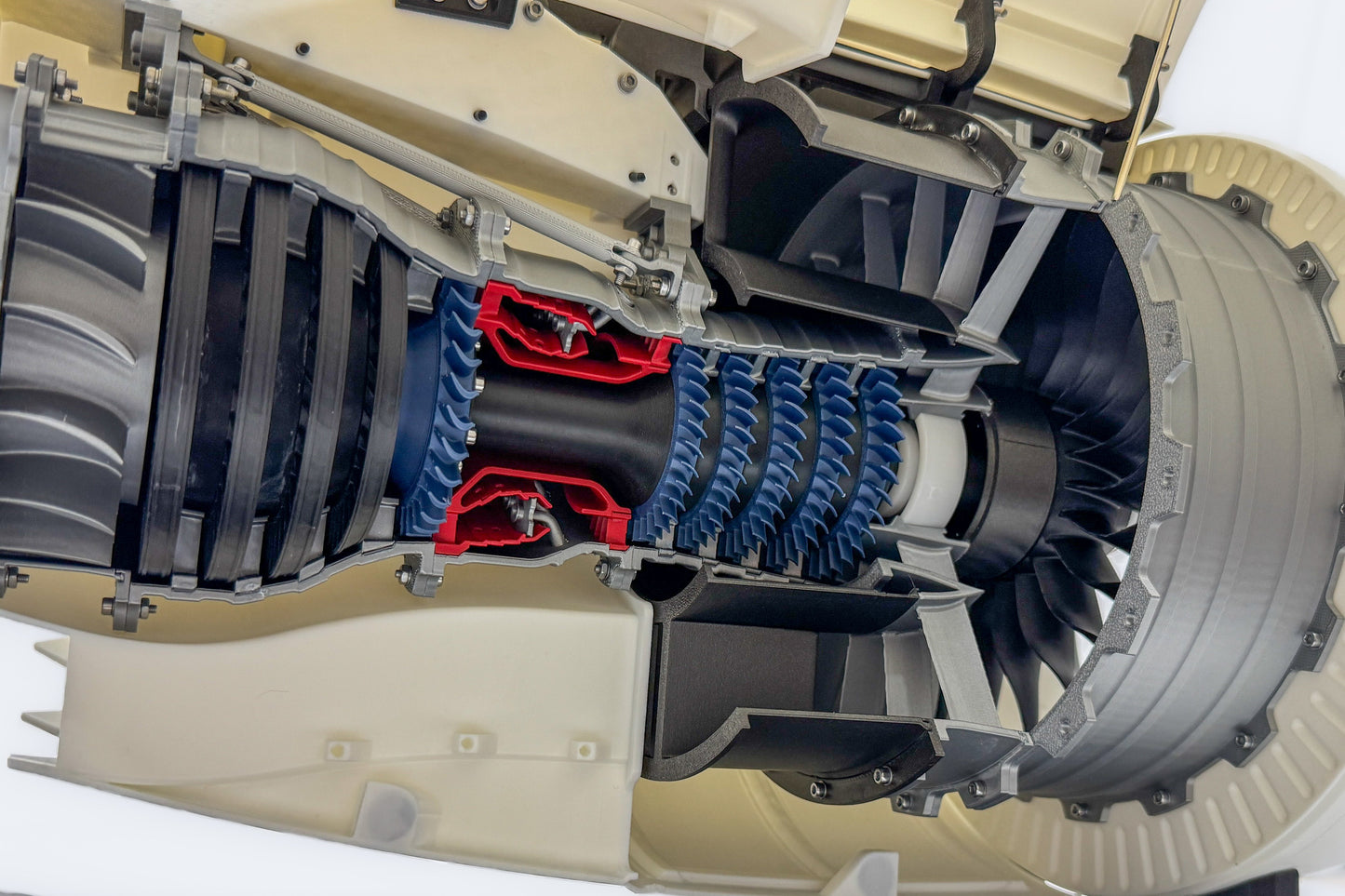 Low Bypass Turbofan Jet Engine | With Nacelle