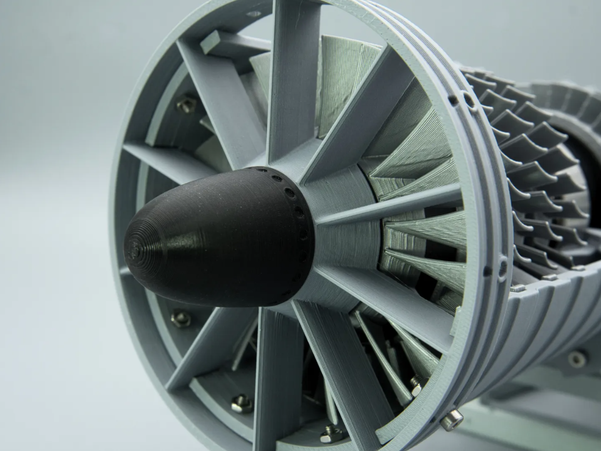 Low Bypass Turbojet Jet Engine | Standard Color