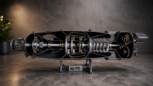 Pratt & Whitney PT6 Model Engine
