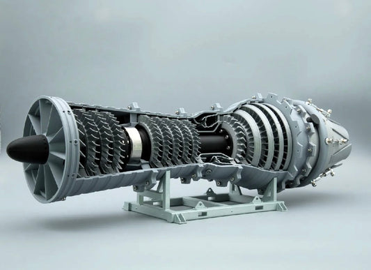 Low Bypass Turbojet Jet Engine | Standard Color